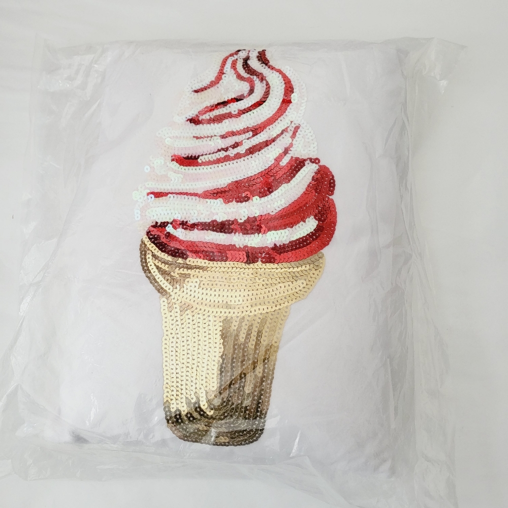 3/$25 New Flip sequin small decorative pillow